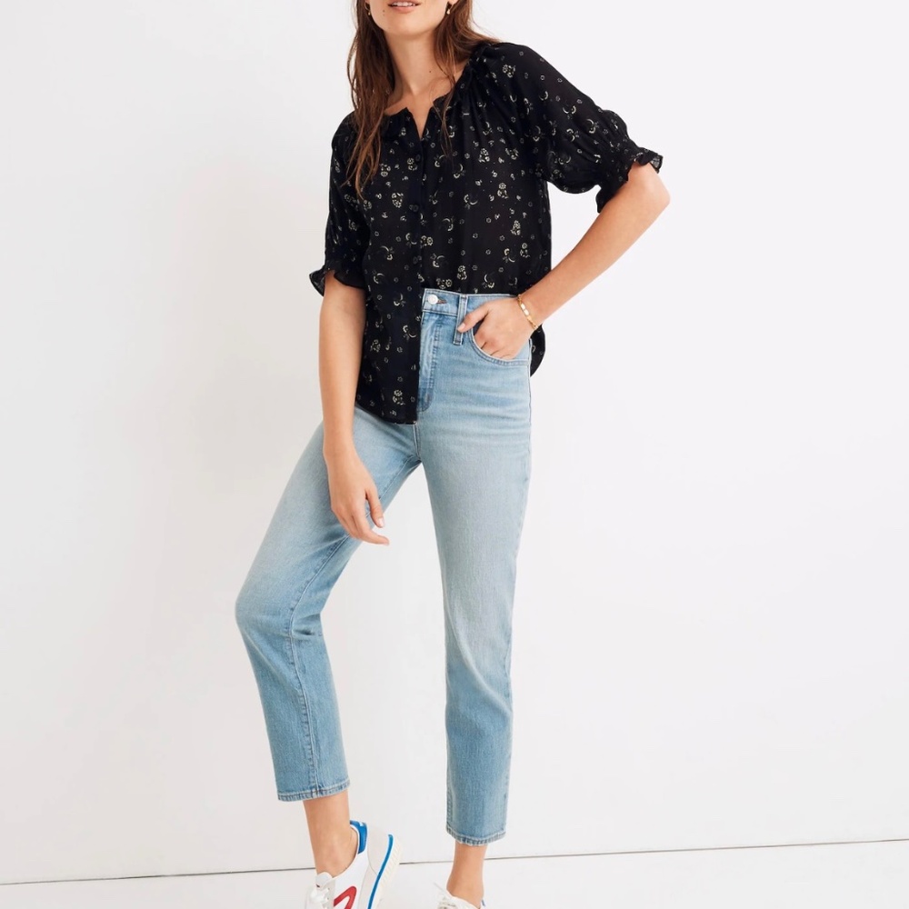 Madewell High Rise Classic Straight Jeans
